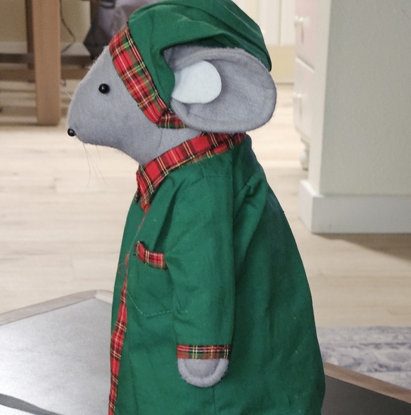 Vintage Christmas Mouse Set 13in Tall Holiday Decor Holiday Collectables - Picture 6 of 15